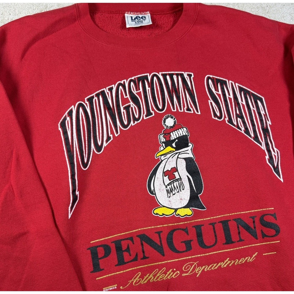 Vintage 90s Youngstown State University NCAA Penguins 1994 Logo Sweatshirt 2XL
